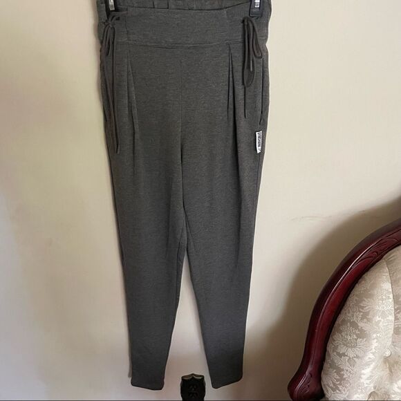 GymShark XS Slounge Cinched Joggers Gray High Waist - Picture 1 of 5